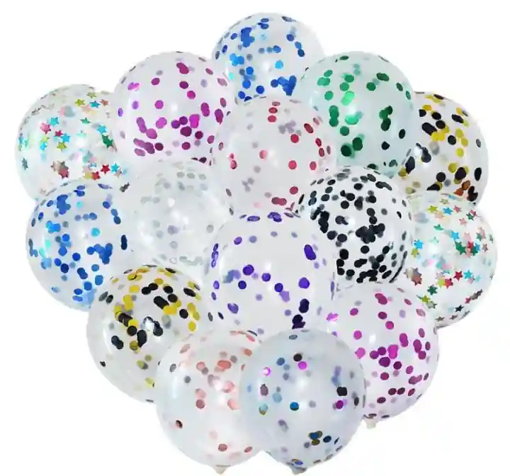 بالونات متالك بترتر اللوان متعددة لون واحد 10 قطع